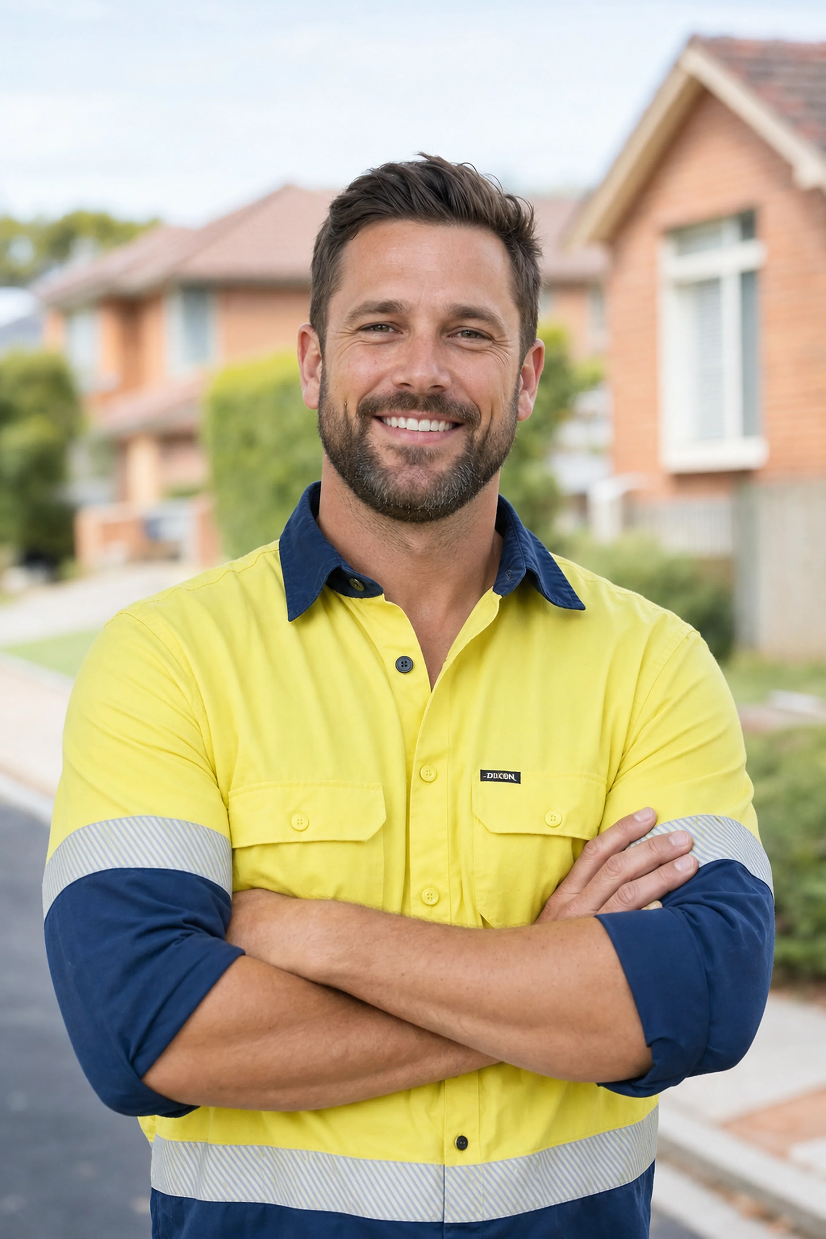 Australian tradie on the job